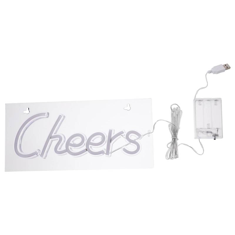 CRILSTYLEO Neon-Wandleuchte Led- Wir Kaffee-Schild- Luft-leuchtreklame Wandhängedekoration Lichter Nacht Uv Cocktail-leuchtreklame Ästhetisch Heimdekoration Decke Acryl Transparent von CRILSTYLEO