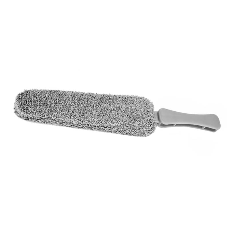 CRILSTYLEO Reinigungsbürste Autopflegebürste Motorreiniger Reifenreiniger car Cleaning Brush Pinsel für autoreinigung Innenraum des Staubwedels Staubwedel fürs Auto Korallenvlies Light Grey von CRILSTYLEO