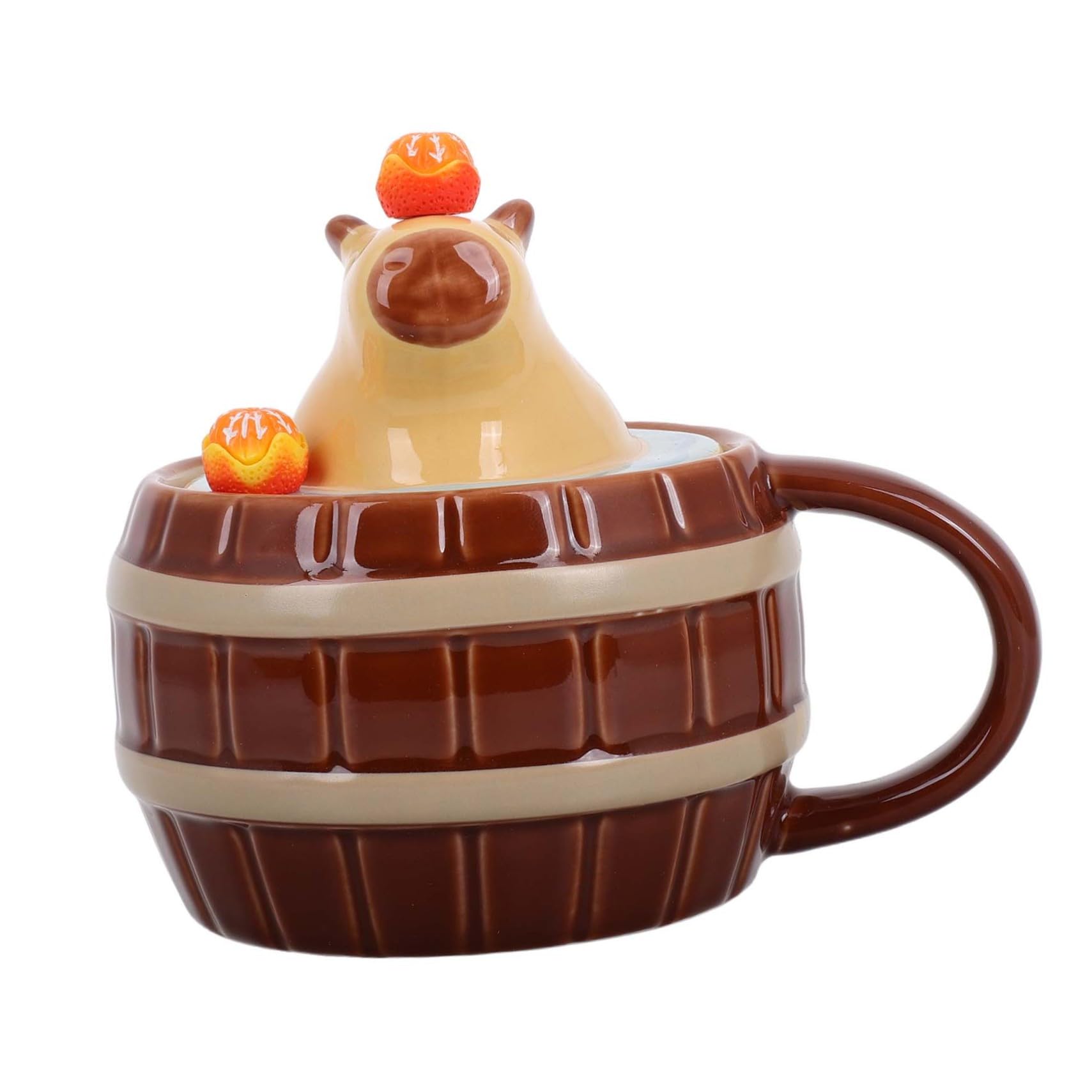 CRILSTYLEO Rv Wasserflasche Wasserbecher Tassen Kaffeetassen Kaffeebecher Tasse Für Wasser Getränke Wasser Süßer Wasserbecher Keramikbecher Capybara Becher Capybara Becher von CRILSTYLEO