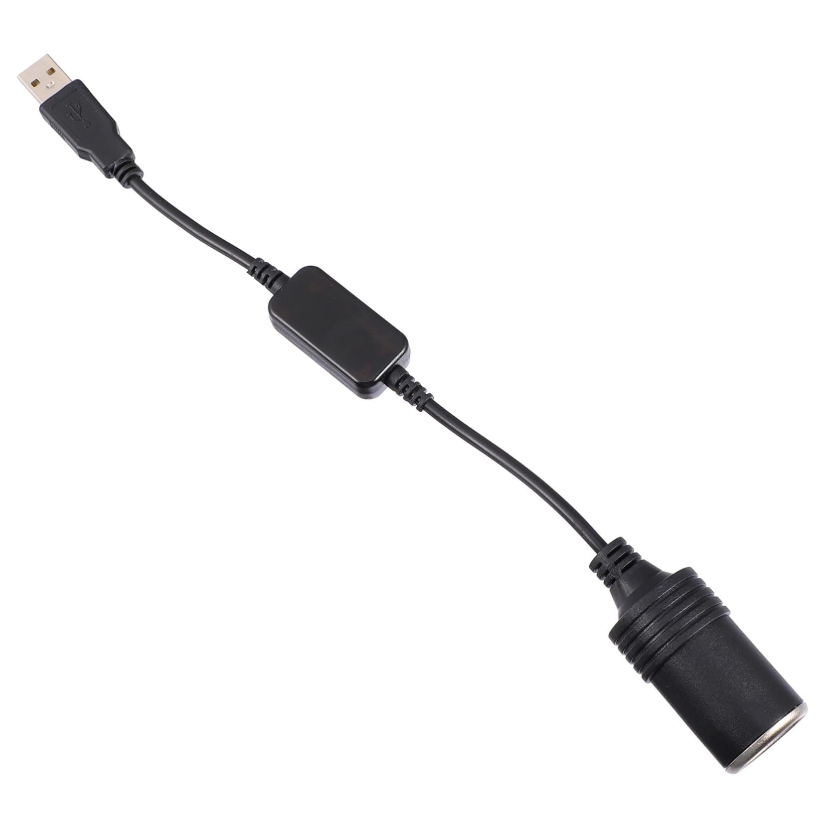 CRILSTYLEO Stromwandler USB zu steckdose Konverter für Autosteckdosen USB-Kabel kfz-usb-adapter auto zigarettenanzünder Autozubehör Adapter für Zigarettenanzünder Kupferkabel Black von CRILSTYLEO