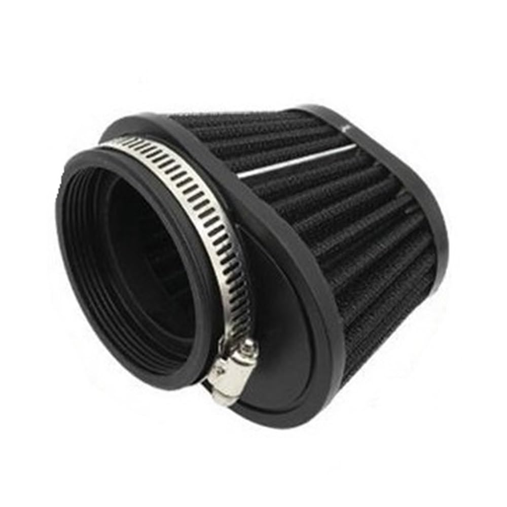 CROOFF 51/55/60mm Ersatzteil Lufteinlassfilter Motorrad-Luftfilter Motorfilterklemme Universal-Luftfilter Motorrad Luftfilter(Black,51mm) von CROOFF