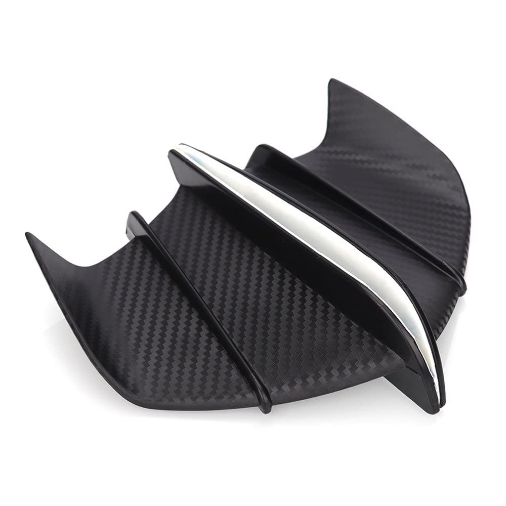 Für Aprilia Tuono 1000 RS125/RS250 RSV1000 Mille Rs 660/125 RS660 RS125 Motorrad Winglet Aerodynamische Flügel Kit Spoiler Verkleidungs Winglets (Color : Style3) von CROOFF