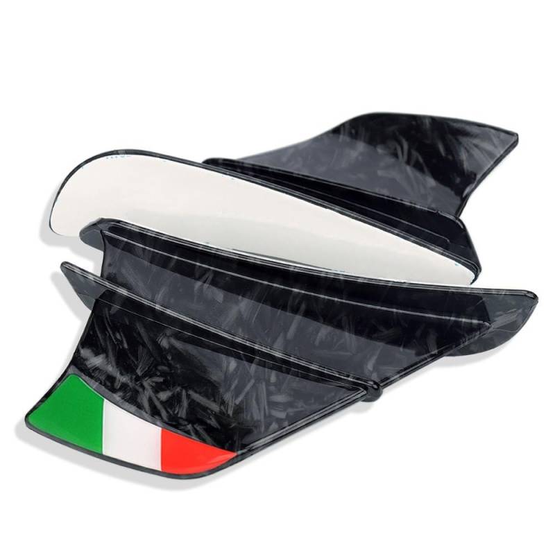 Für Aprilia Tuono 1000 RS125/RS250 RSV1000 Mille Rs 660/125 RS660 RS125 Motorrad Winglet Aerodynamische Flügel Kit Spoiler Verkleidungs Winglets (Color : Style6) von CROOFF