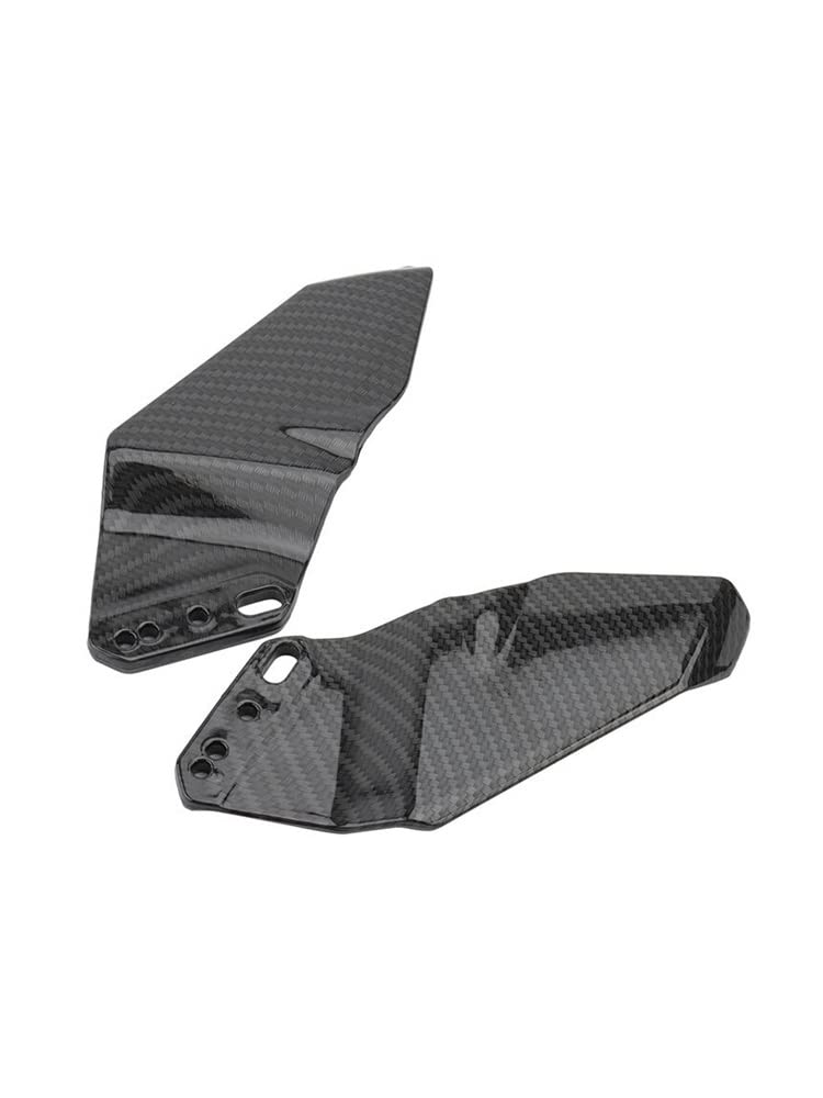 Motorrad Winglet Aerodynamische Flügelverkleidung Spoiler für Kawasaki Ninja ZX6R ZX10R ZX14R 250R 400 300 Z1000SX Ninja 500R 650R Verkleidungs Winglets (Color : Carbon Fiber) von CROOFF