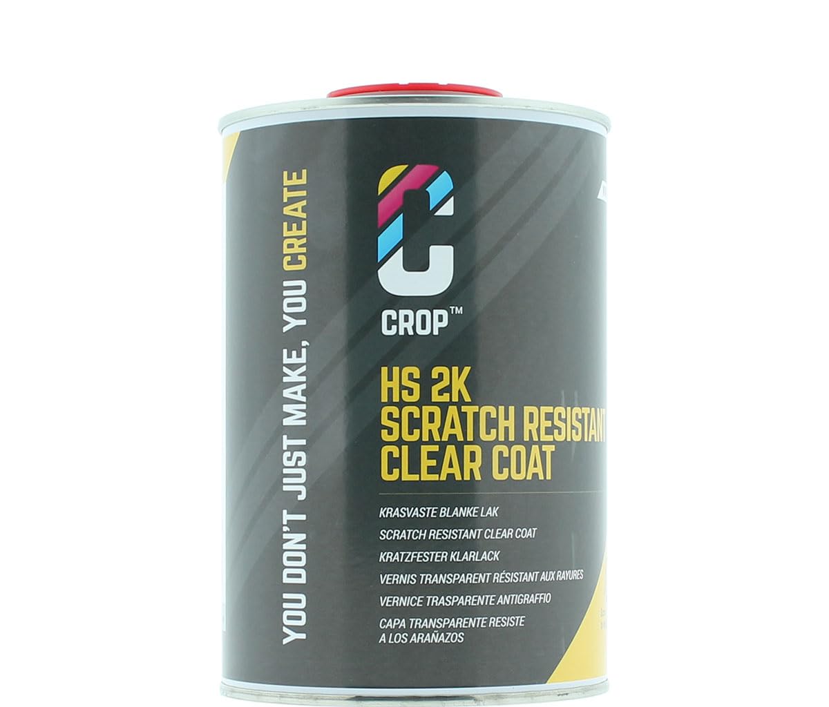 CROP 2K Kratzfester Hochglanz Klarlack - 1 Liter Gebinde von CROP