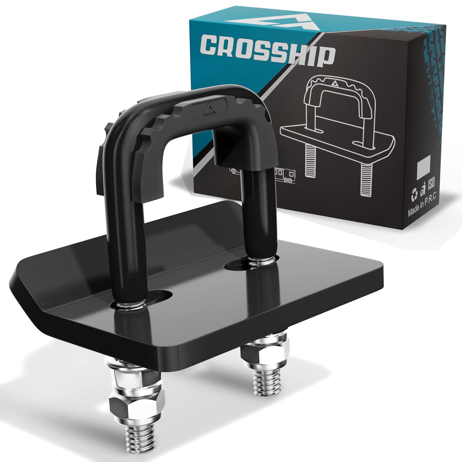 CROSSHIP Kupplungsspanner für 3,2 cm und 5,1 cm Anhängerkupplung – Anti-Rassel-Klemme, robuster Anhängerkupplungsstabilisator, einfache Installation, reduziert Bewegung auf der Anhängerkupplung, von CROSSHIP