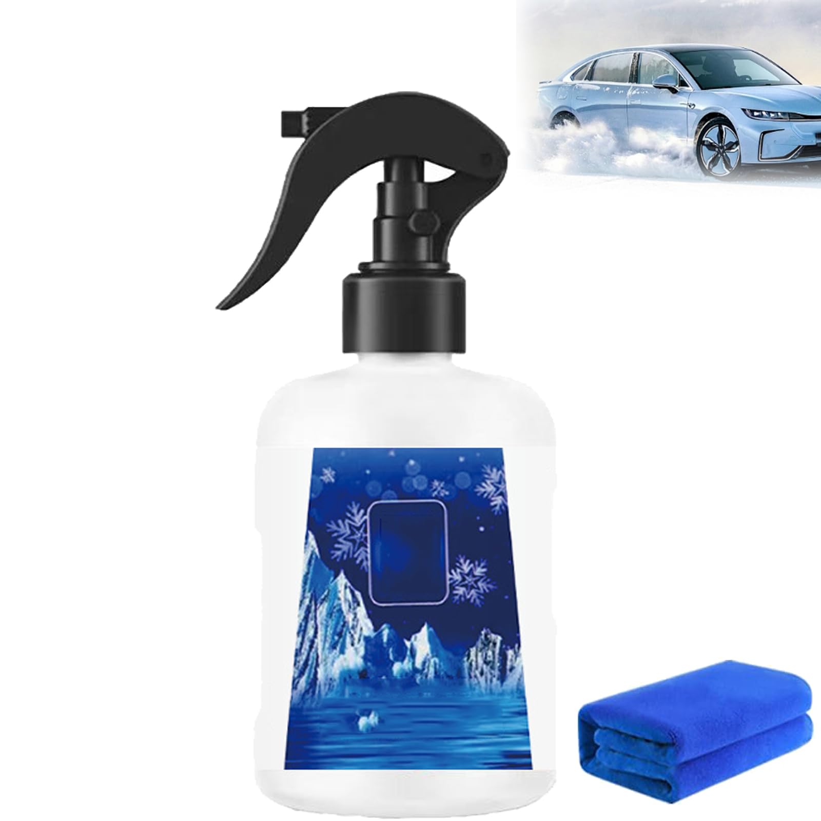 Snabbverkande Issmältningsspray För Vindrutor, Deicer Spray for Car Windshield, De Icer for Car Windshield, Snow Spray for Windows, Defroster for Car Windshield (300ML) von CRTZHA