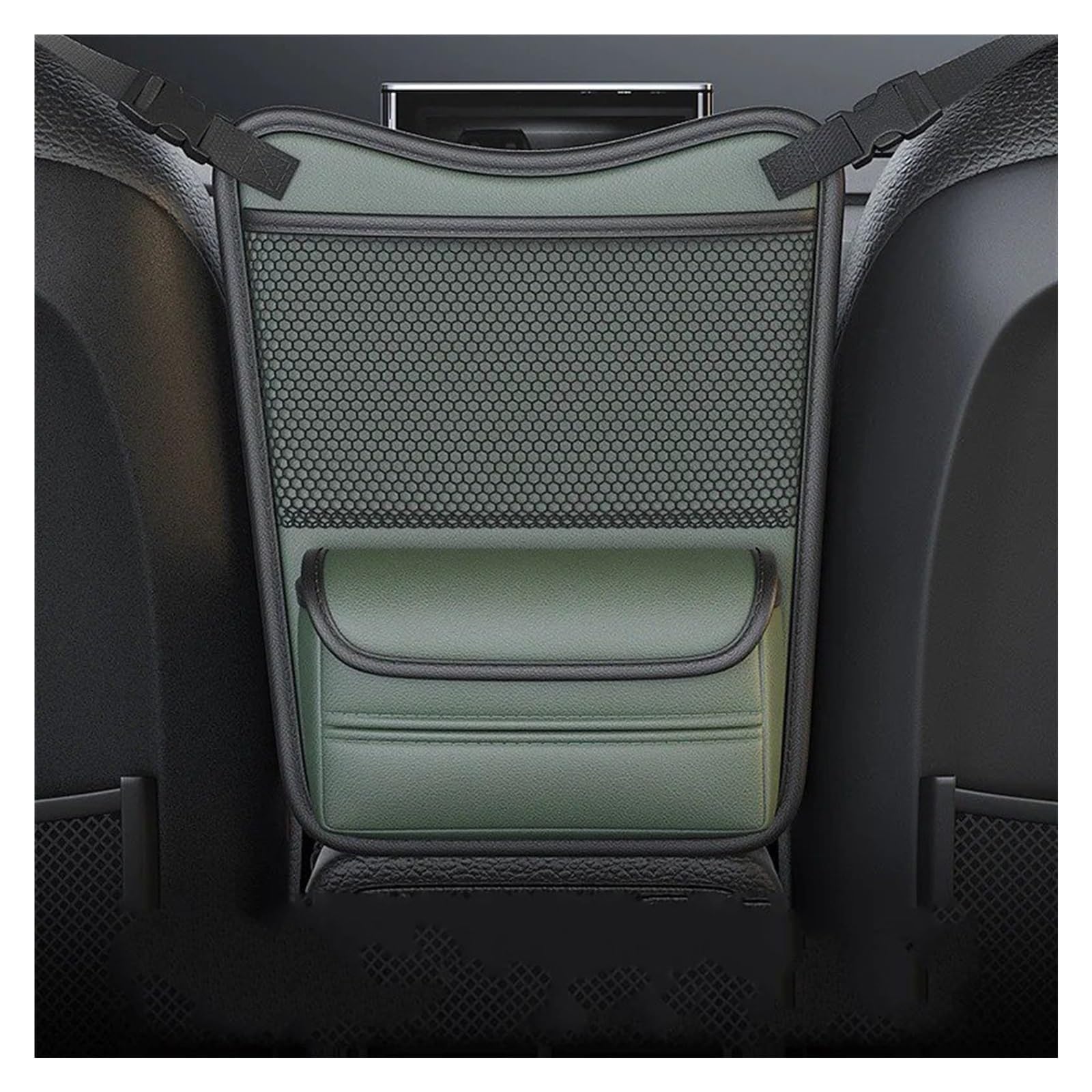 Auto Armlehne Box Lagerung Auto Mittleren Sitz Hängen Handtasche Tasche Multifunktionale Zentrale Steuerung Zwischen Sitze Tissue Box Organizer Auto Zentrale Steuerung Abdeckung Aufkleber(Green) von CRUBVQQ