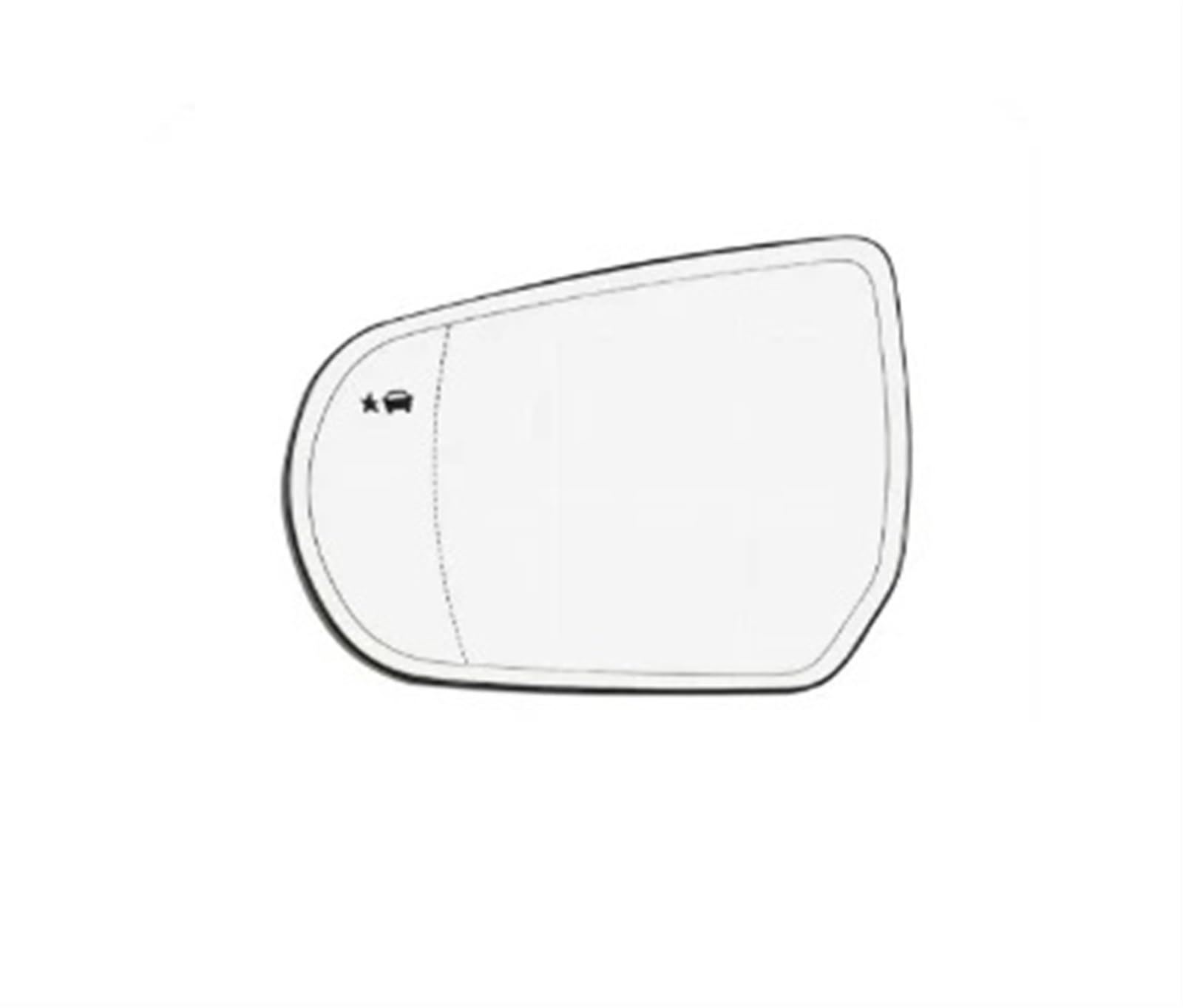 Auto Außenspiegel Für Cadillac Für ATS-L CT4 2014-2019 Autozubehör Außenteil Seitenrückspiegellinsen Reflektierende Glaslinse Mit Heizung Außenspiegel(2PCS Left and Right) von CRUBVQQ