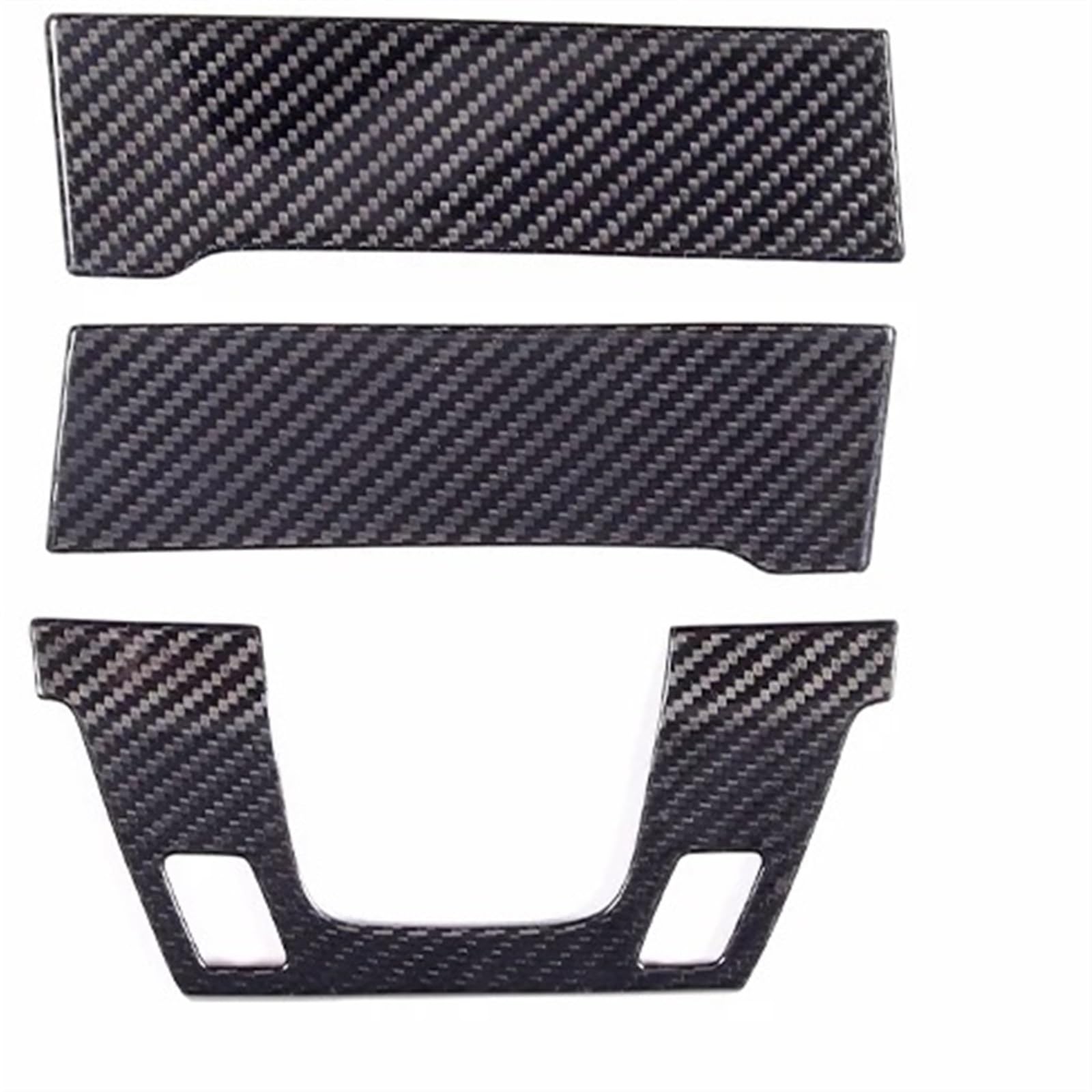 Auto Bedienfeld Für 911 Für 992 2019-2022 Real Carbon Fiber Auto Zentrale Steuerung Sitz Einstellung Schalter Panel Abdeckung Aufkleber Zubehör Auto Mittelkonsole Panel(Black) von CRUBVQQ