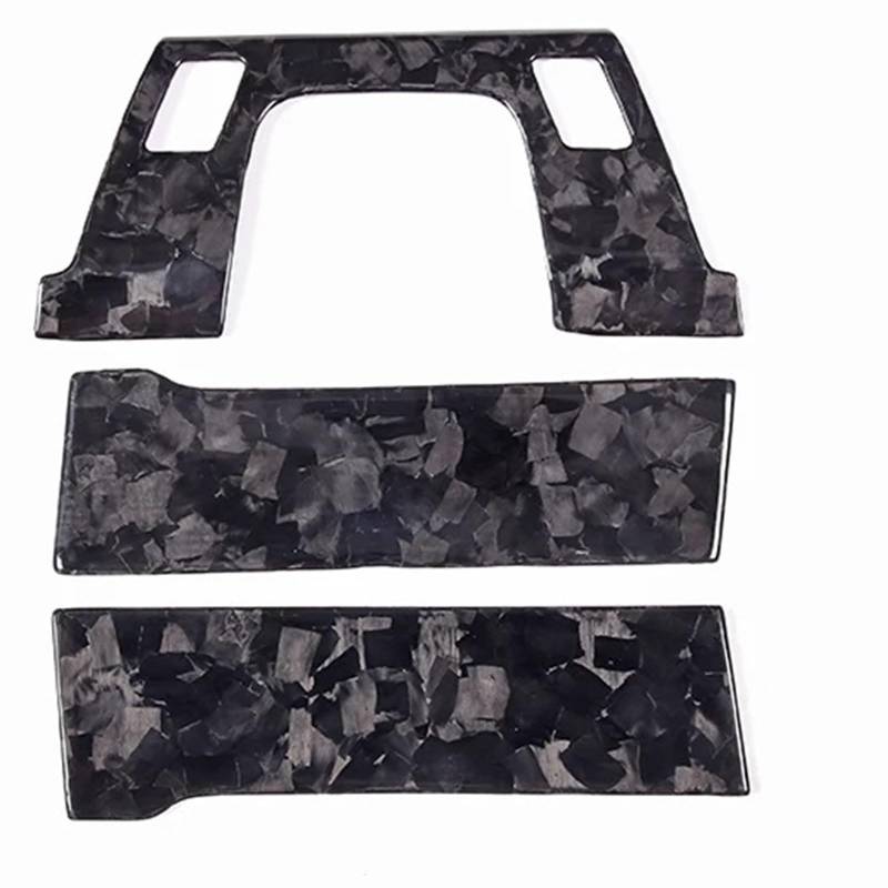 Auto Bedienfeld Für 911 Für 992 2019-2022 Real Carbon Fiber Auto Zentrale Steuerung Sitz Einstellung Schalter Panel Abdeckung Aufkleber Zubehör Auto Mittelkonsole Panel(Forged Pattern) von CRUBVQQ