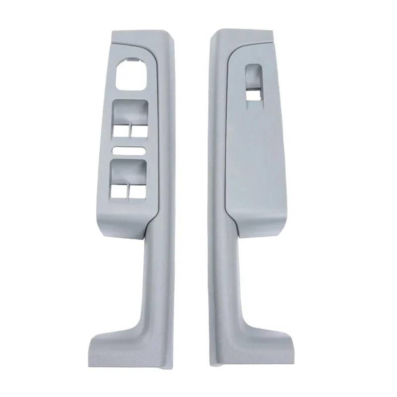 Auto Bedienfeld Für Skoda Für Superb 2008-2013 Universal 2 STÜCKE Beige Grau Schwarz Vorne Hinten Innen Türgriff Armlehne Rahmen Schalter Bedienfeld Trim Auto Mittelkonsole Panel(Grey Front) von CRUBVQQ