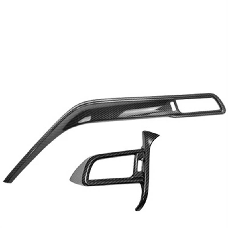 Auto Bedienfeld Für Toyota Für Camry 70 XV70 2018-2021 2022 2023 ABS Auto Zentrale Steuerung Zierleiste Carbon Aufkleber Innen Modifikation Zubehör Auto Mittelkonsole Panel(A 2pcs) von CRUBVQQ