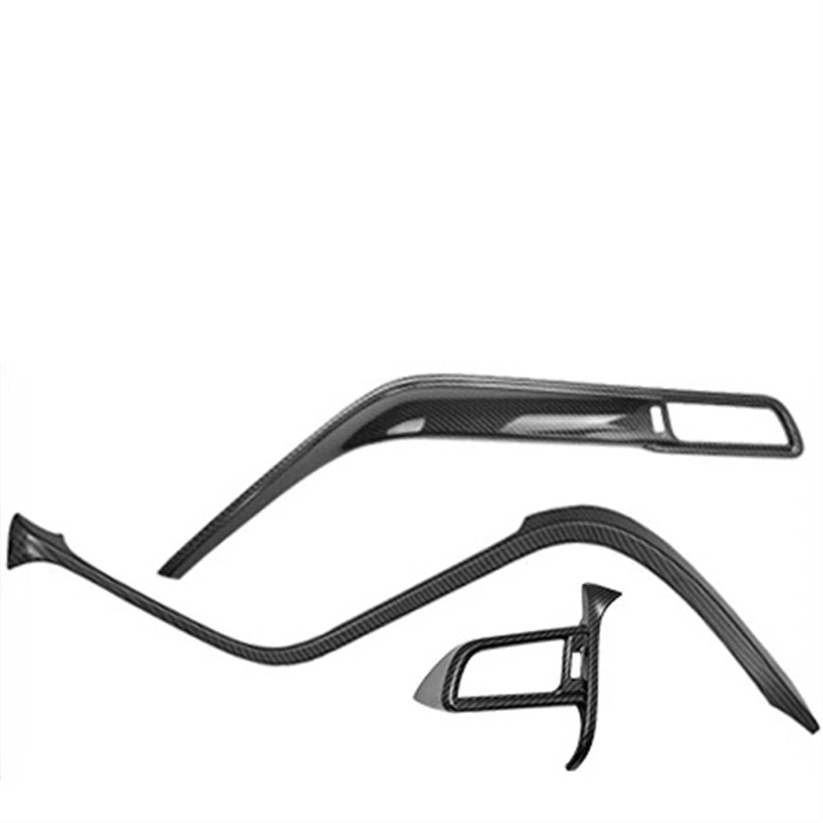 Auto Bedienfeld Für Toyota Für Camry 70 XV70 2018-2021 2022 2023 ABS Auto Zentrale Steuerung Zierleiste Carbon Aufkleber Innen Modifikation Zubehör Auto Mittelkonsole Panel(A and B 3pcs) von CRUBVQQ