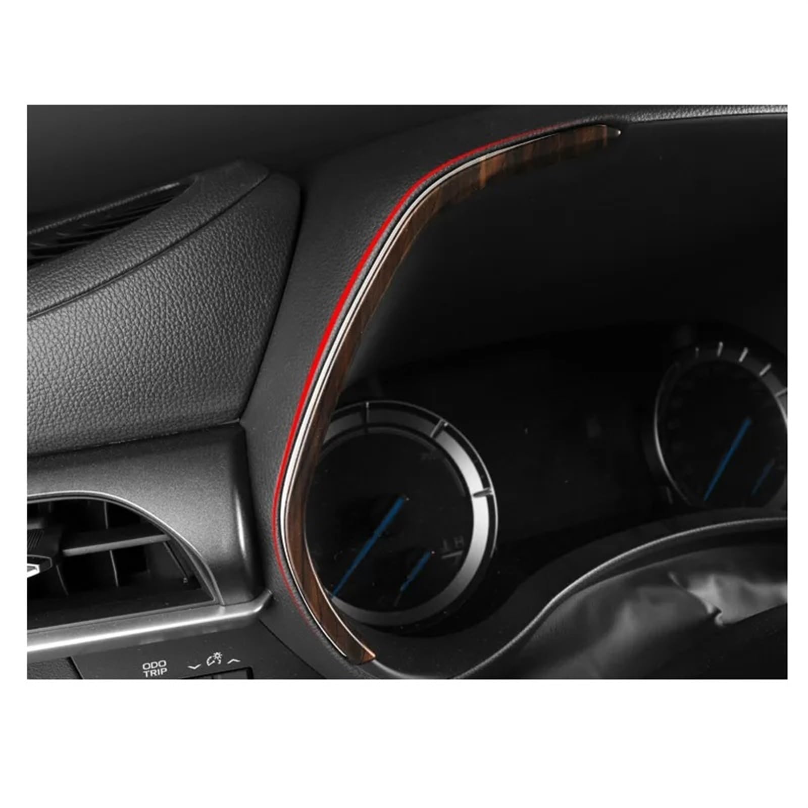 Auto Bedienfeld Für Toyota Für Highlander 2022 Zubehör Chrom Zentrale Steuerung Instrument Trim Aufkleber Innen Modifikation Teile Auto Styling Auto Mittelkonsole Panel(Peach Wood) von CRUBVQQ