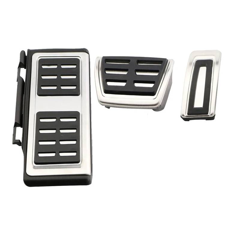 Auto Gas Bremspedale Für SEAT Für Ibiza Für Mk5 Für 6F Für KJ1 2017-2023 Auto Fuß Pedale Auto-Styling Set Pedal Edelstahl Auto Teil Zubehör Bremse Fußbett Abdeckplatte(A3pcs) von CRUBVQQ