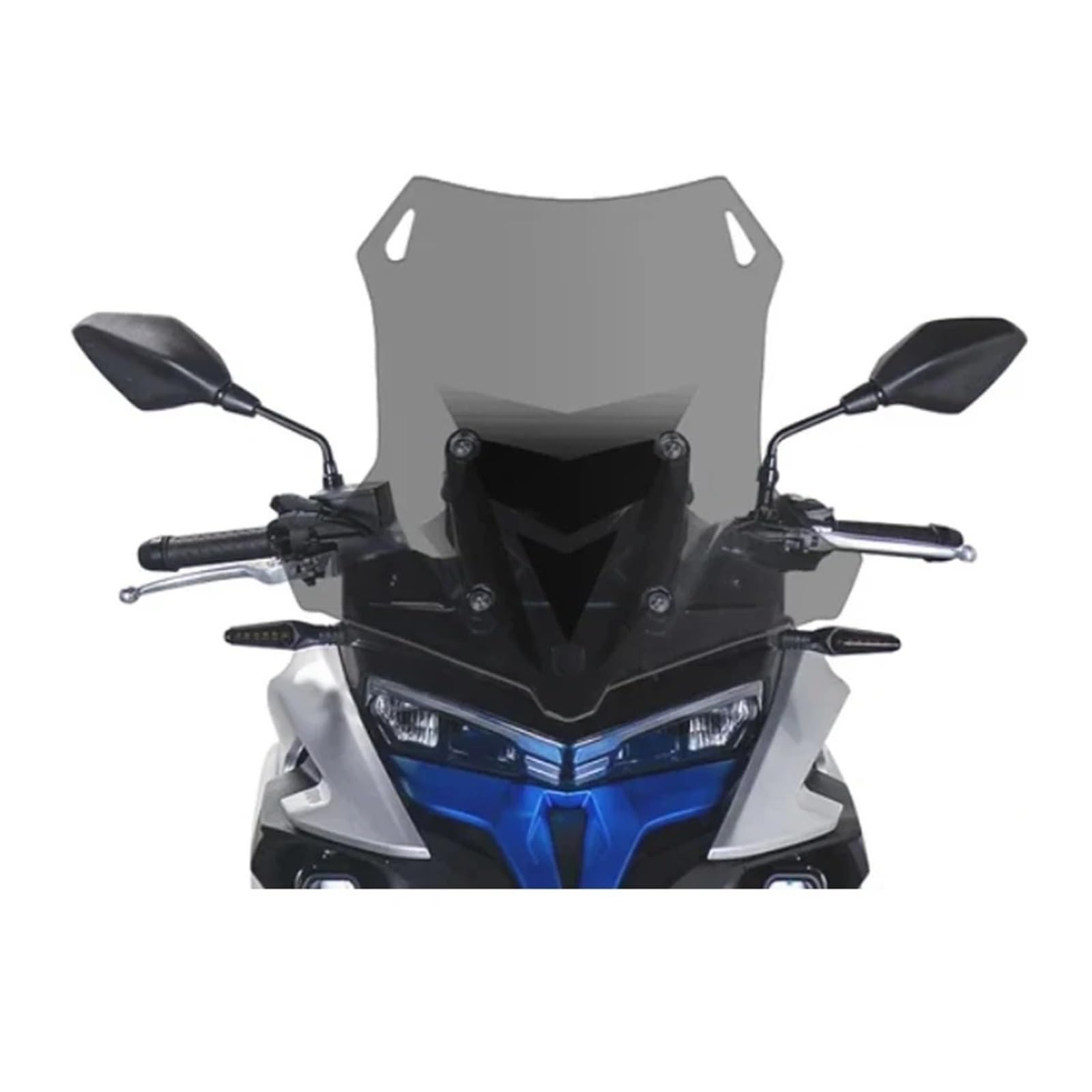 FÜR Loncin Für VOGE 525DSX DS525 DS 525X 525 Für DSX Zubehör 2022 2023 DS525X Motorrad Frontscheibe WindscreenWindshield Windschutz Windabweiser Motorrad(SOOT 15CM) von CRUBVQQ