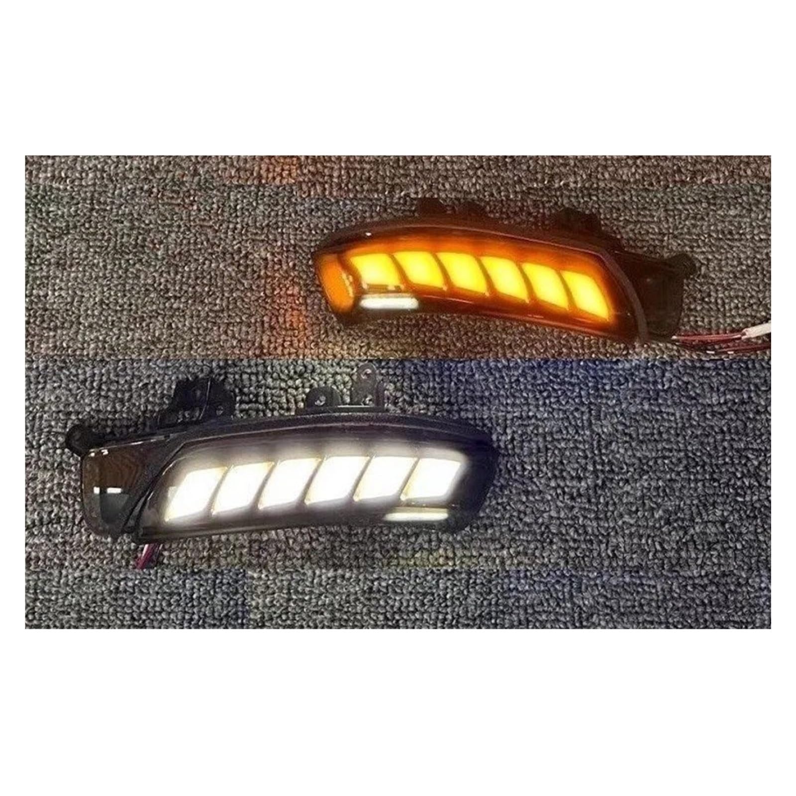 FÜR Prius FÜR Wunsch FÜR Myvi FÜR Krone FÜR REIZ Seitenspiegel Signal Blinker Dynamisch Blaues Licht Weiß Licht Gelb Fluoreszenzlampe Willkommen Licht Auto Blinker Spiegel Indikator(E) von CRUBVQQ