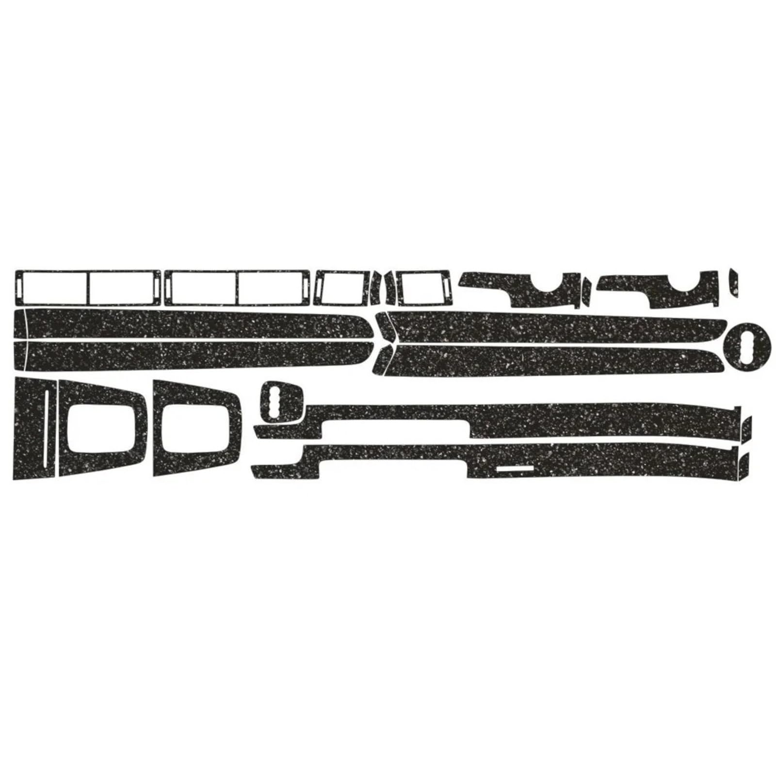 Für A4 B6 B7 2002-2008 Innen Zentrale Steuerung Panel Tür Griff 5D Carbon Faser Aufkleber Aufkleber Auto Styling Zubehör Auto Zentrale Steuerung Abdeckung Aufkleber(Forged Carbon Fiber,Left-hand drive von CRUBVQQ