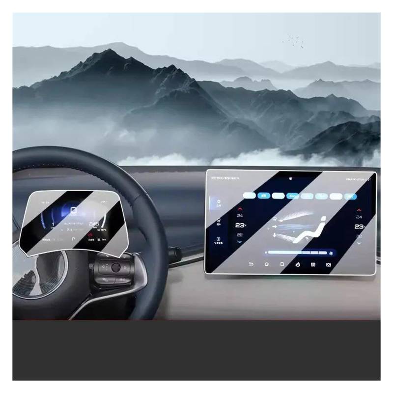 Für BYD Für Atto 3 Für Yuan Plus 2022 2023 2024 Auto-Infotainment-Radio GPS-Navigations-Dashboard Displayschutzfolie Aus Gehärtetem Glas Navigation Schutzfolie Aus Gehärtetem Glas(15.6 inch 1set) von CRUBVQQ