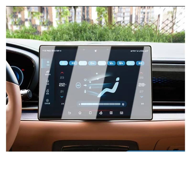 Für BYD Für Han EV 2022 15,6 Zoll LCD-Autoradio GPS-Navigation Gehärtetes Glas Und Armaturenbrett-Bildschirmfolie Navigation Schutzfolie Aus Gehärtetem Glas(GPS) von CRUBVQQ