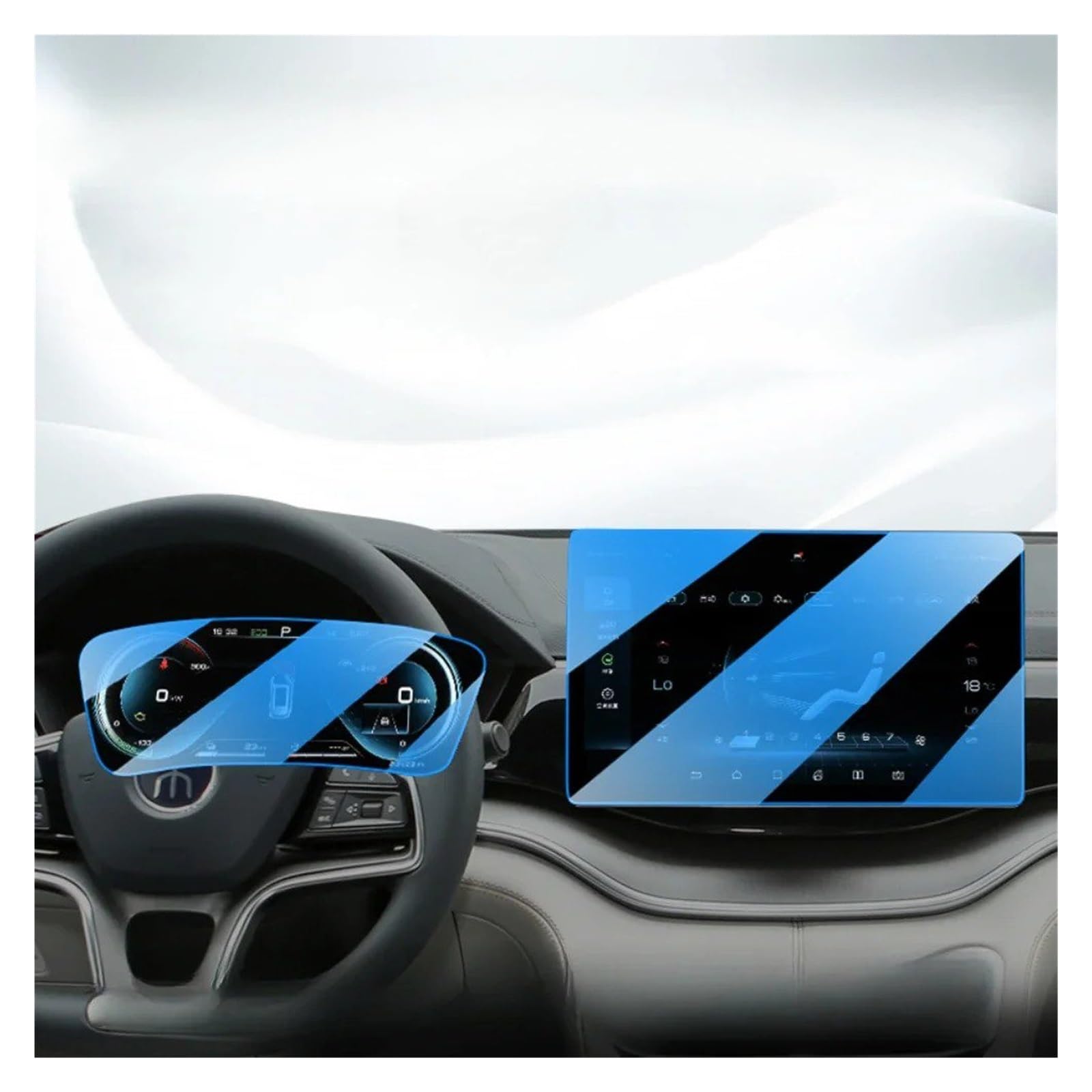 Für BYD Für SONG Für PLUS Für DMi EV 2024 2023 Autoinnenausstattung Navigationsbildschirm Schutzfolie Aus Gehärtetem Glas Kratzschutzfolie Navigation Schutzfolie Aus Gehärtetem Glas(C blue eye protect von CRUBVQQ