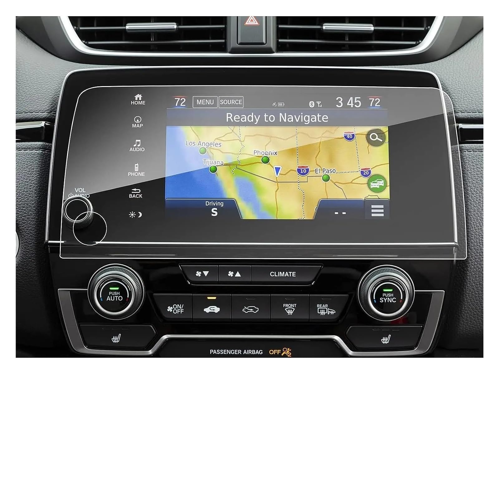 Für CR-V Für CRV 2022 7 Zoll Auto LCD GPS Navigation Gehärtetem Glas Bildschirm Film Schutz Navigation Schutzfolie Aus Gehärtetem Glas von CRUBVQQ