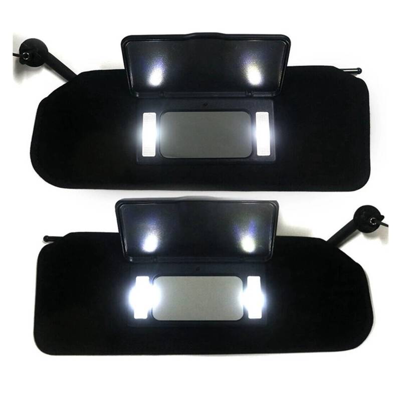 Für Chevrolet für Corvette für C5 1997-2004 Sonnenblende Auto Frontscheibe Sonnenblende mit Spiegeln LED 10442033 10442034 Sonnenblende für den Innenraum des Autos von CRUBVQQ