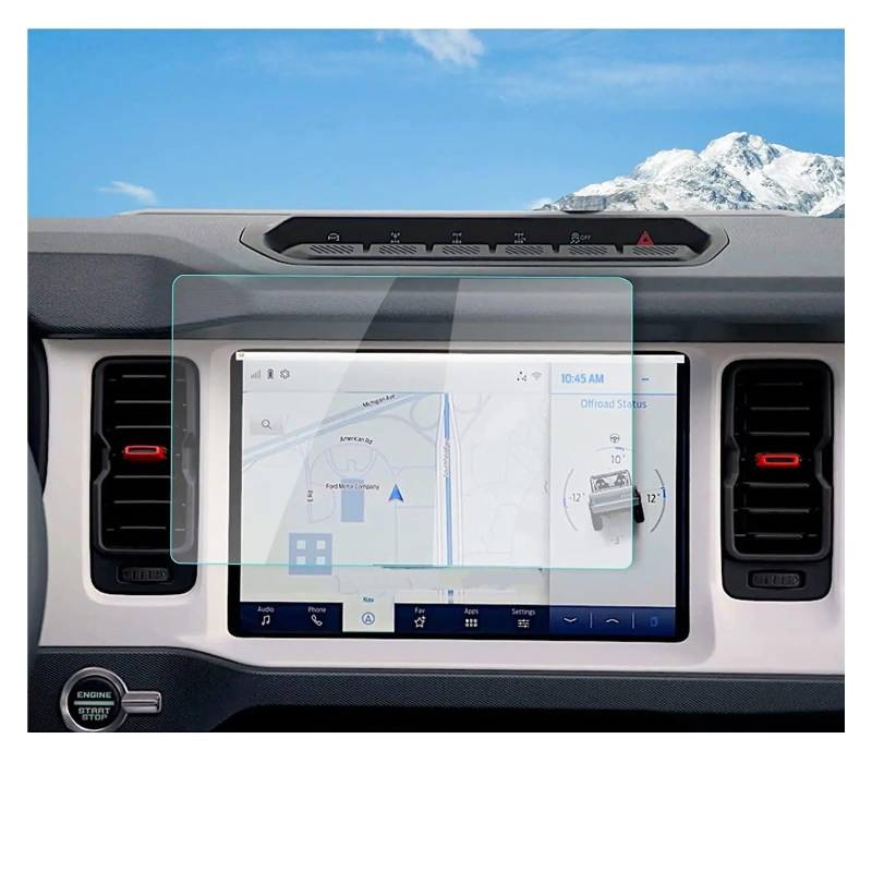 Für Ford Für Bronco Für SYNC4 2021 2022 2023 12 Zoll Auto GPS Navigation LCD Touch Screen Schutz Film Gehärtetem Glas Film Schutz Navigation Schutzfolie Aus Gehärtetem Glas von CRUBVQQ