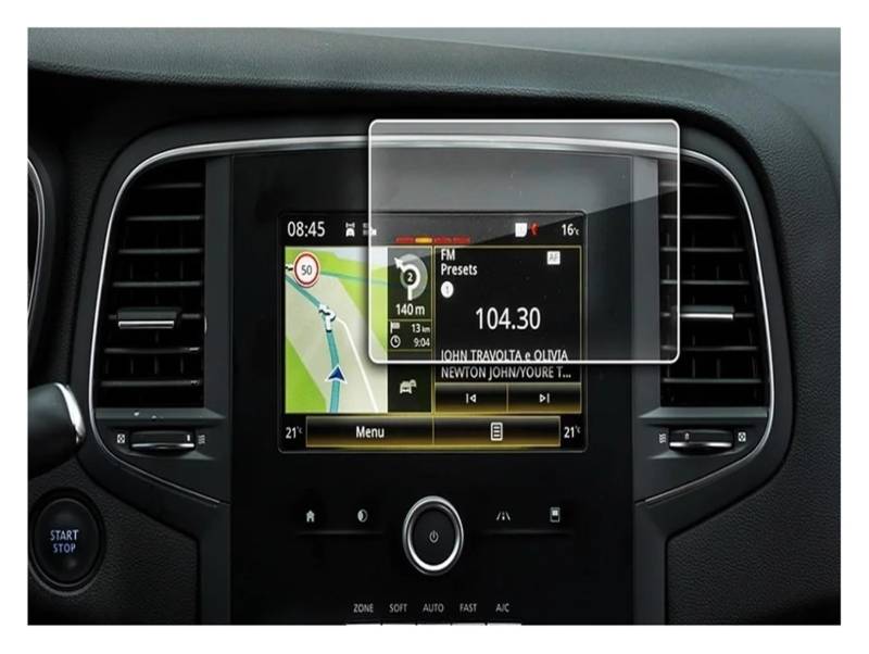 Für Koleos 2 Für R-Link 2017 2018 Auto-Displayschutzfolie GPS-Navigationscenter Touch-Display Auto-Innenraumschutz Zubehör Navigation Schutzfolie Aus Gehärtetem Glas(7inch) von CRUBVQQ