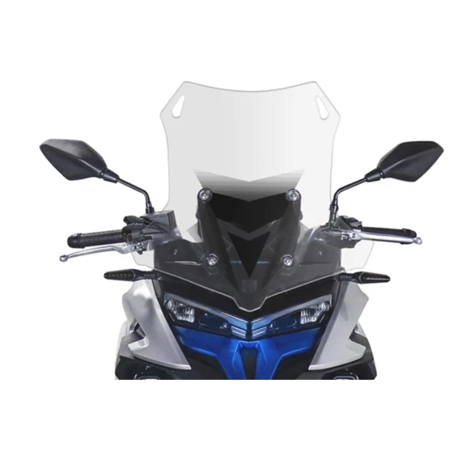 Für Loncin Für VOGE 525DSX DS 525X 525 DSX Für DS525X DS525 2022 2023 Motorrad Frontscheibe Zubehör Windschutz Windschutz Windschutz Windabweiser Motorrad(Transparent 15CM) von CRUBVQQ