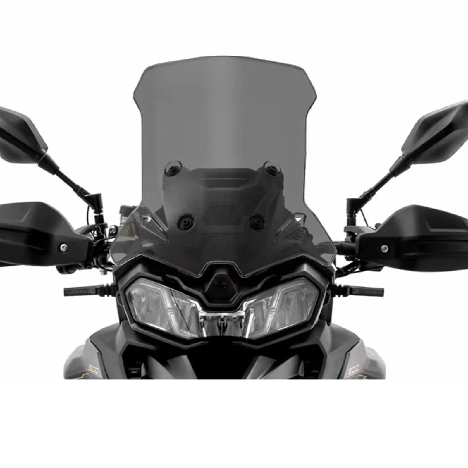 Für Loncin Für VOGE Für Valico 900 Für DSX DS 900 X DS900X ANGEHOBENE WINDSCHUTZSCHEIBE Motorrad-Windschutzscheibe Erhöhen Sie Den Windschutz-Deflektor Windschutz Windabweiser Motorrad(49 Smoke Grey) von CRUBVQQ