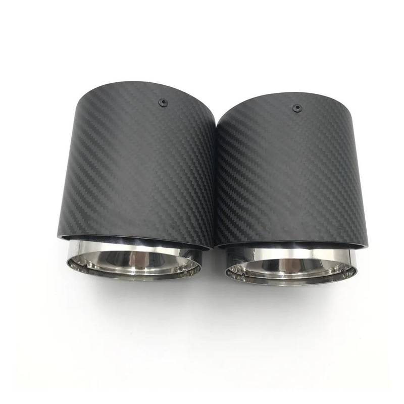 Für Mini Für Cooper S R55 R56 R57 R58 R59 R60 R61 F54 F56 F57 F60 Carbon Auspuff Schalldämpfer Rohre Auslass Endrohr Auspuffrohr Heckkehle(IN 72mm Outlet 95mm) von CRUBVQQ