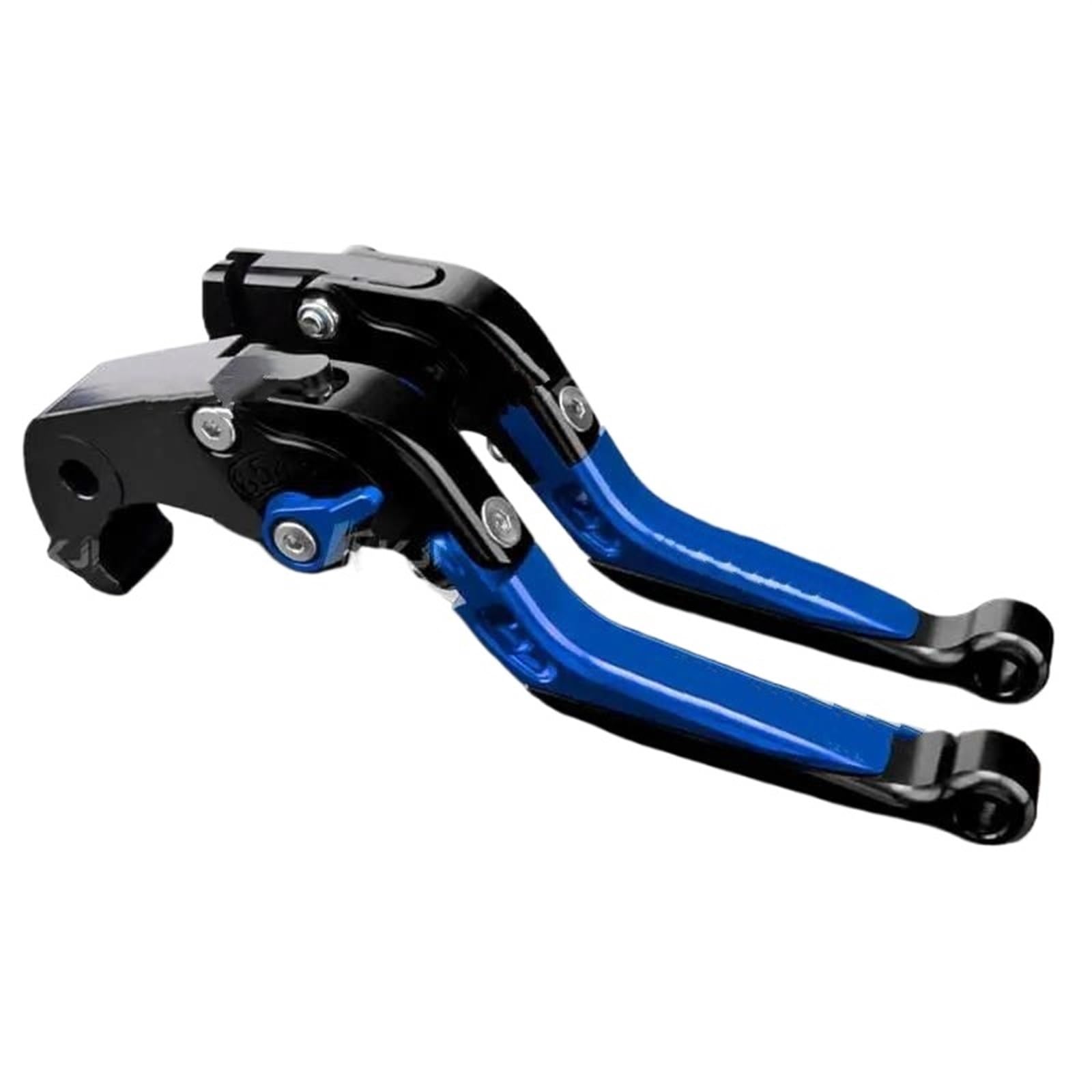 Für NMAX 160/155/125 2015-2023 Kupplungshebel Bremshebelsatz Verstellbarer Klappgriffhebel Motorradzubehör Motorrad Kupplung Brems Hebel(Black-Blue) von CRUBVQQ