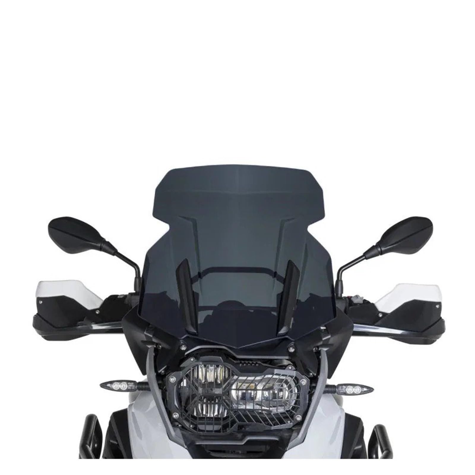 Für R 1250 GS LC R1250GS R1200GS R1250GS 2013-2022 Windschutzscheibe Windschutz ADV Triple Black Adventure Wind Shield Bildschirm Windschutz Windabweiser Motorrad(Dark Grey) von CRUBVQQ