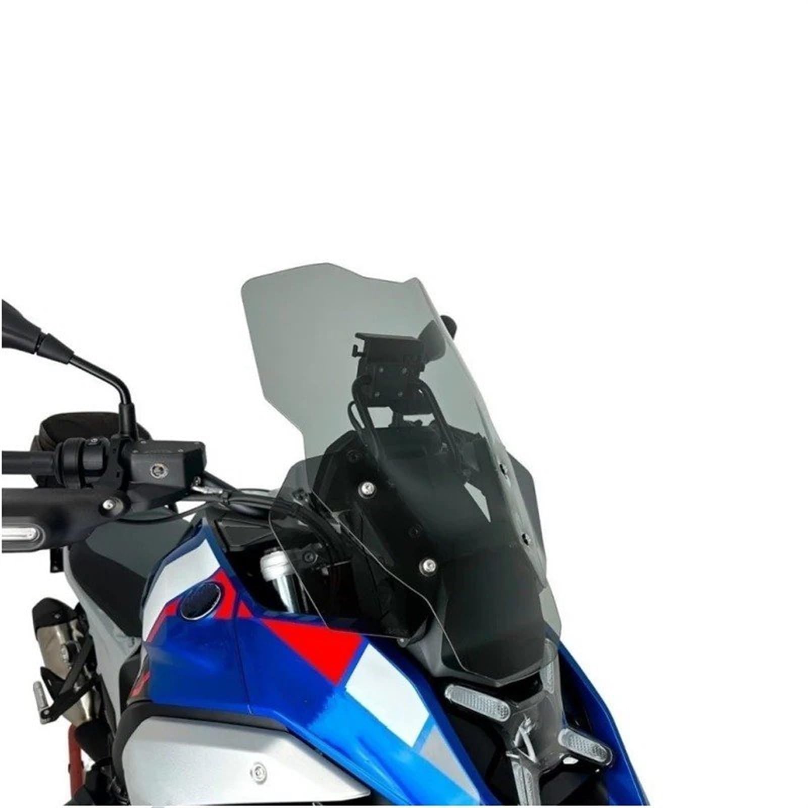 Für R 1300 Für GS R1300GS ADV Für Abenteuer 2023 2024 R1300 GS Motorrad Einstellbare Windschutz Windschutz Windschutz Windabweiser Motorrad(Smoke Grey) von CRUBVQQ