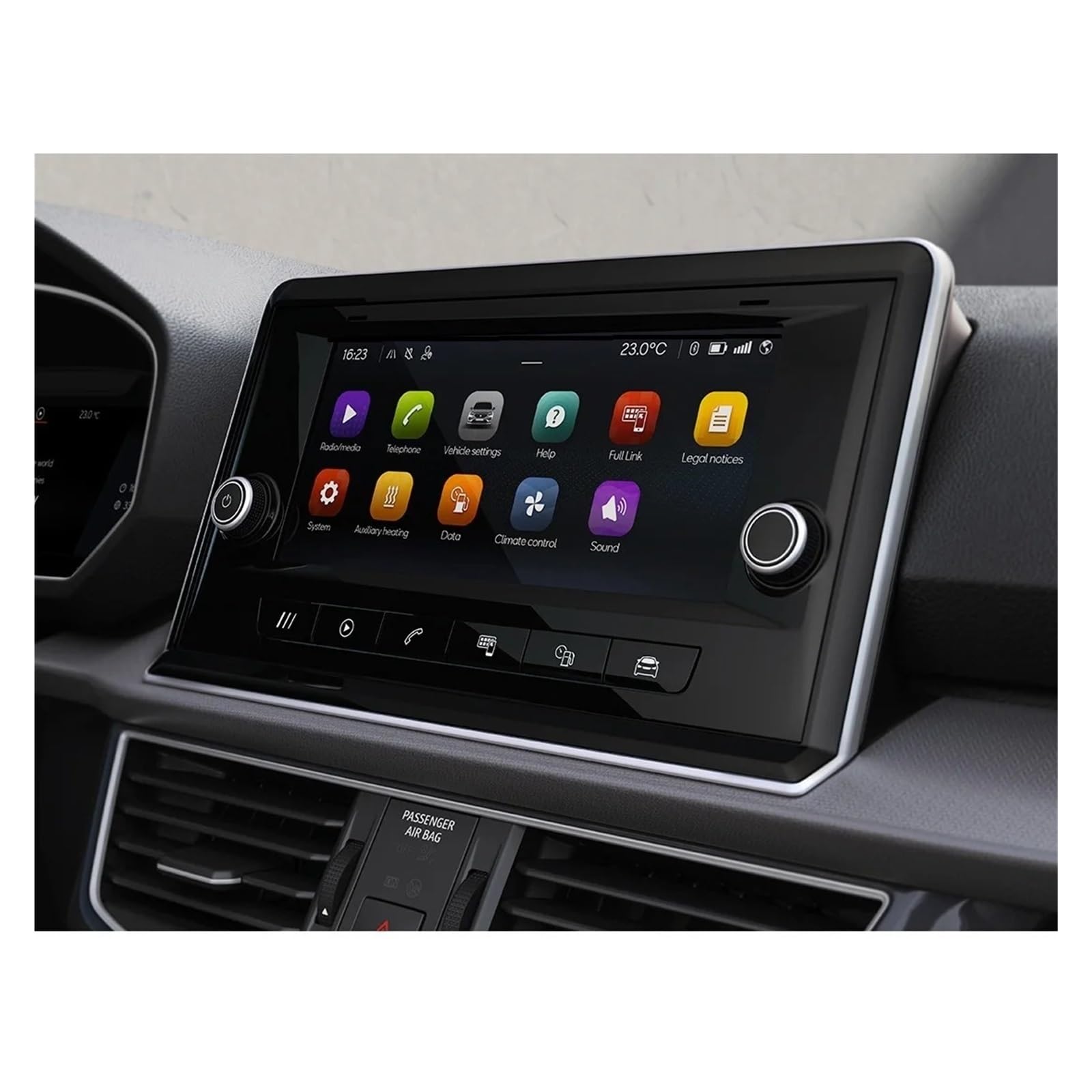 Für Seat Für Tarraco 2019 2020 8 Zoll Autonavigation Touch Center Displayschutzfolie Autoinnenausstattung Navigation Schutzfolie Aus Gehärtetem Glas(8.25-Inch) von CRUBVQQ