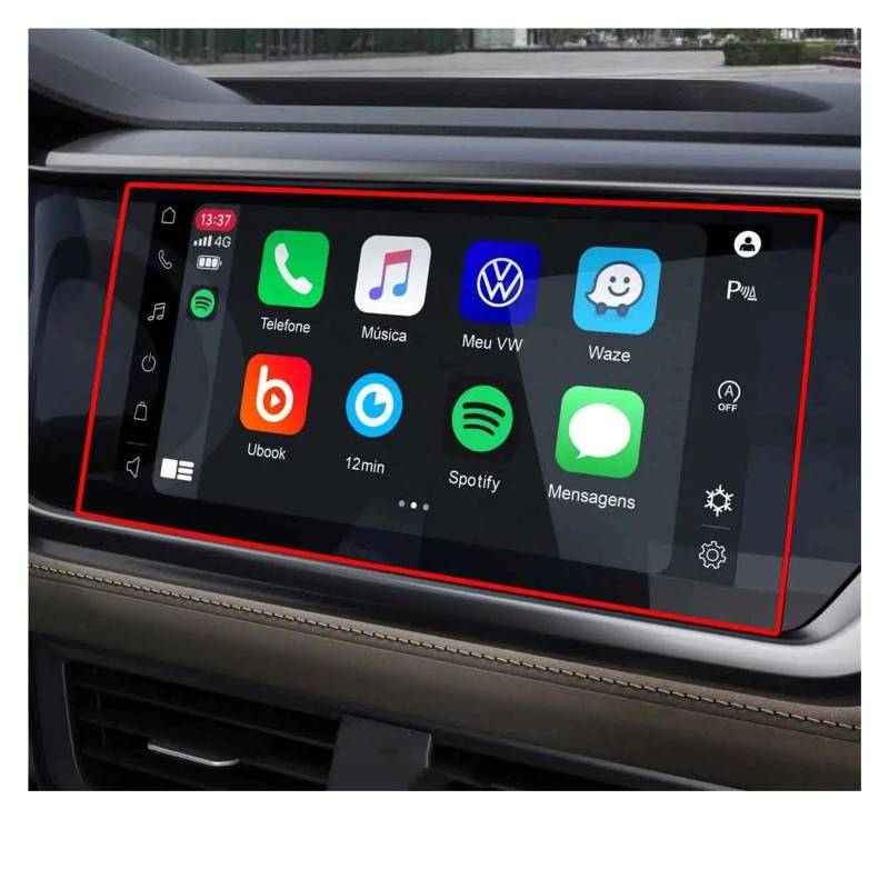 Für T-Cross 2021 2022 Autoradio GPS-Navigation Innenausstattung Gehärtetes Glas Displayschutzfolie Navigation Schutzfolie Aus Gehärtetem Glas(GPS 10.1 inch) von CRUBVQQ