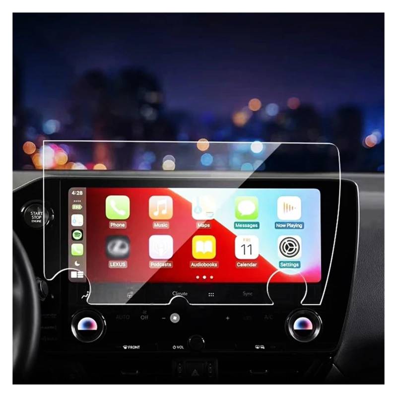 Für Tesla Für Modell 3 Für Highland 2024 15.4 "2PCS Center Control Schutz Bildschirm & 8 Zoll Hinten Sitz Display Touch Screen Protector Navigation Schutzfolie Aus Gehärtetem Glas(HD 2PCS) von CRUBVQQ