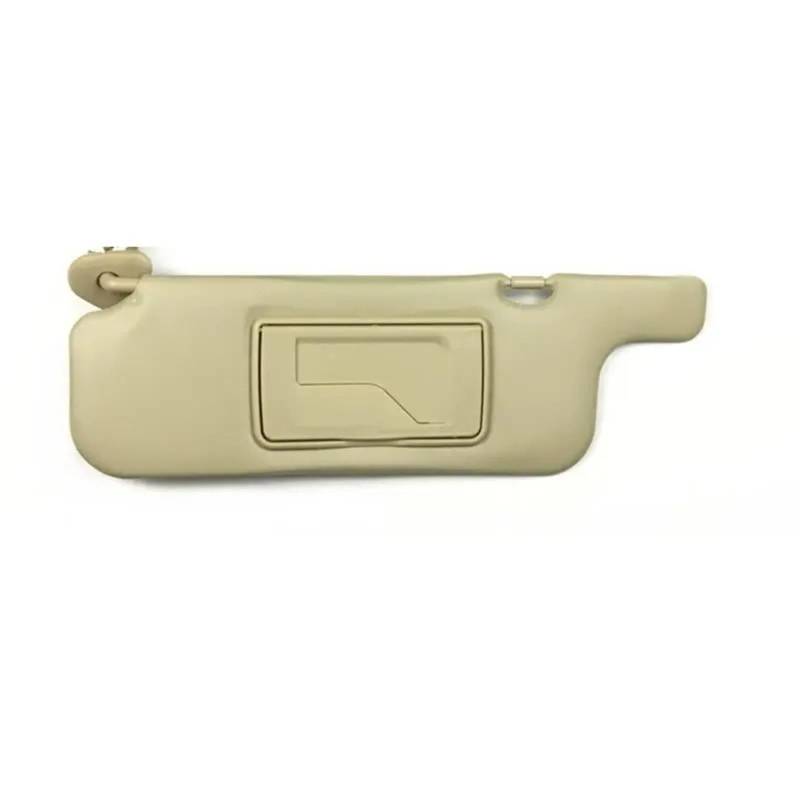 Für Toyota Für Corolla 2003-2012 Beige Innere Sonnenblende Sonnenschutz Frontscheibe Sonnenblende Antiblende Sonnenschutzdach Mit Spiegel Kit Inside Sonnenblende Innensonnenblende(Left Side) von CRUBVQQ