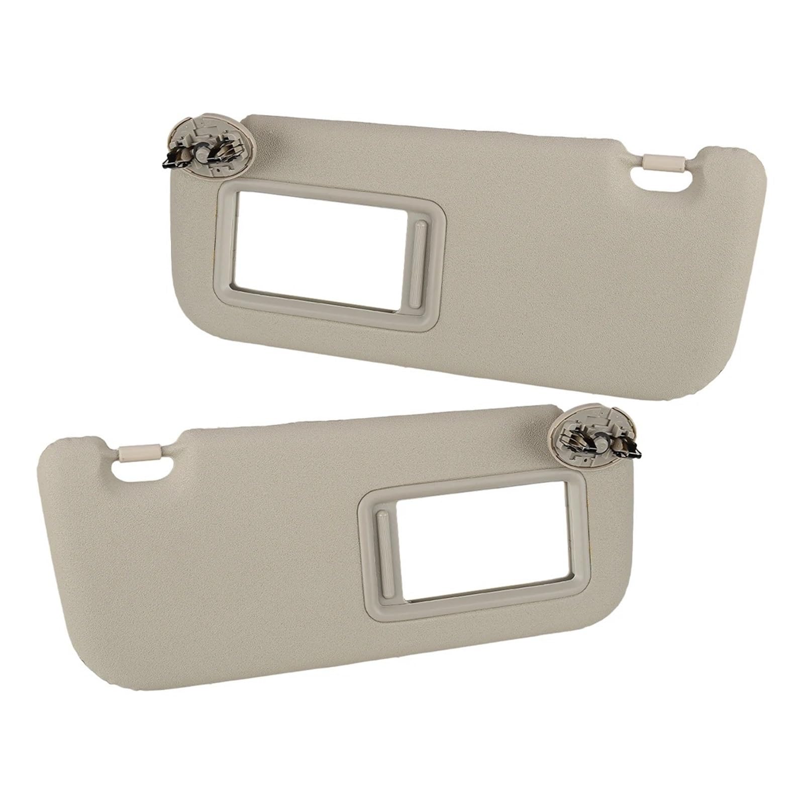 Für Toyota Für Corolla 2009 2010 2011 2012 2013 1 Paar Beige PU-Leder Auto Vorne Links Rechts Sonnenblende Mit Make-up-Spiegel Inside Sonnenblende Innensonnenblende von CRUBVQQ