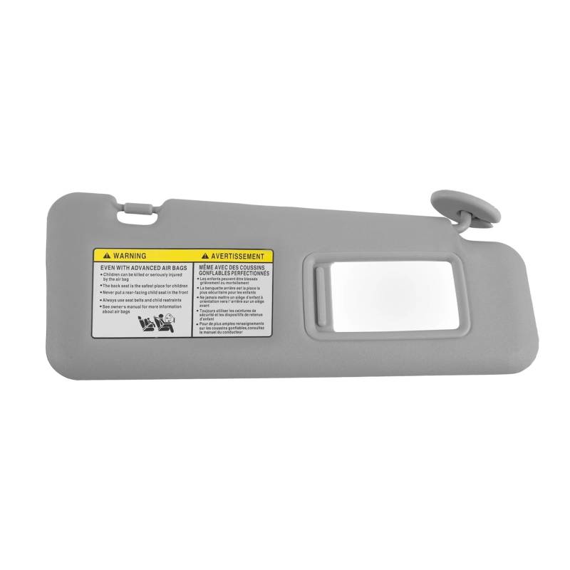 Für Toyota Für Highlander 2008-2013 Auto-Sonnenblende Mit Kosmetikspiegel-Abdeckplatte Die Sonnenlicht Blockiert 74320-48500-B0 Inside Sonnenblende Innensonnenblende(Gray Right Side) von CRUBVQQ