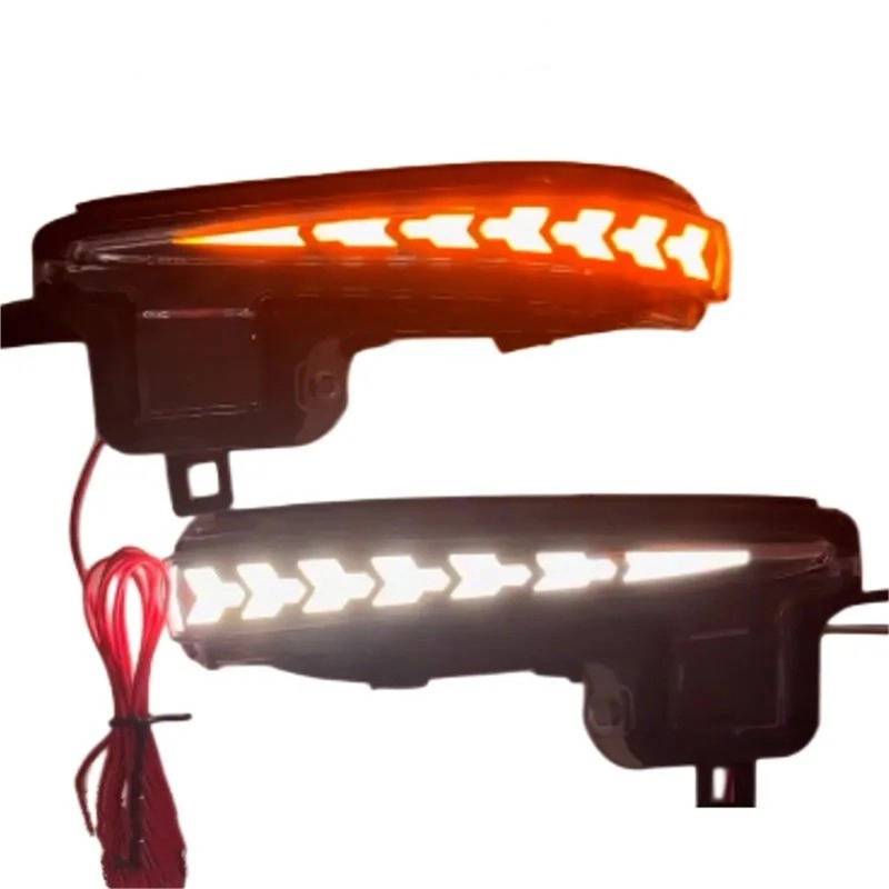 Für Toyota Für Tacoma Für Toyota Für RAV4 Für XA50 16-22 2 Stücke Auto LED Rückspiegel Blinker Dynamische Lampe Auto Blinker Spiegel Indikator(Amber light) von CRUBVQQ