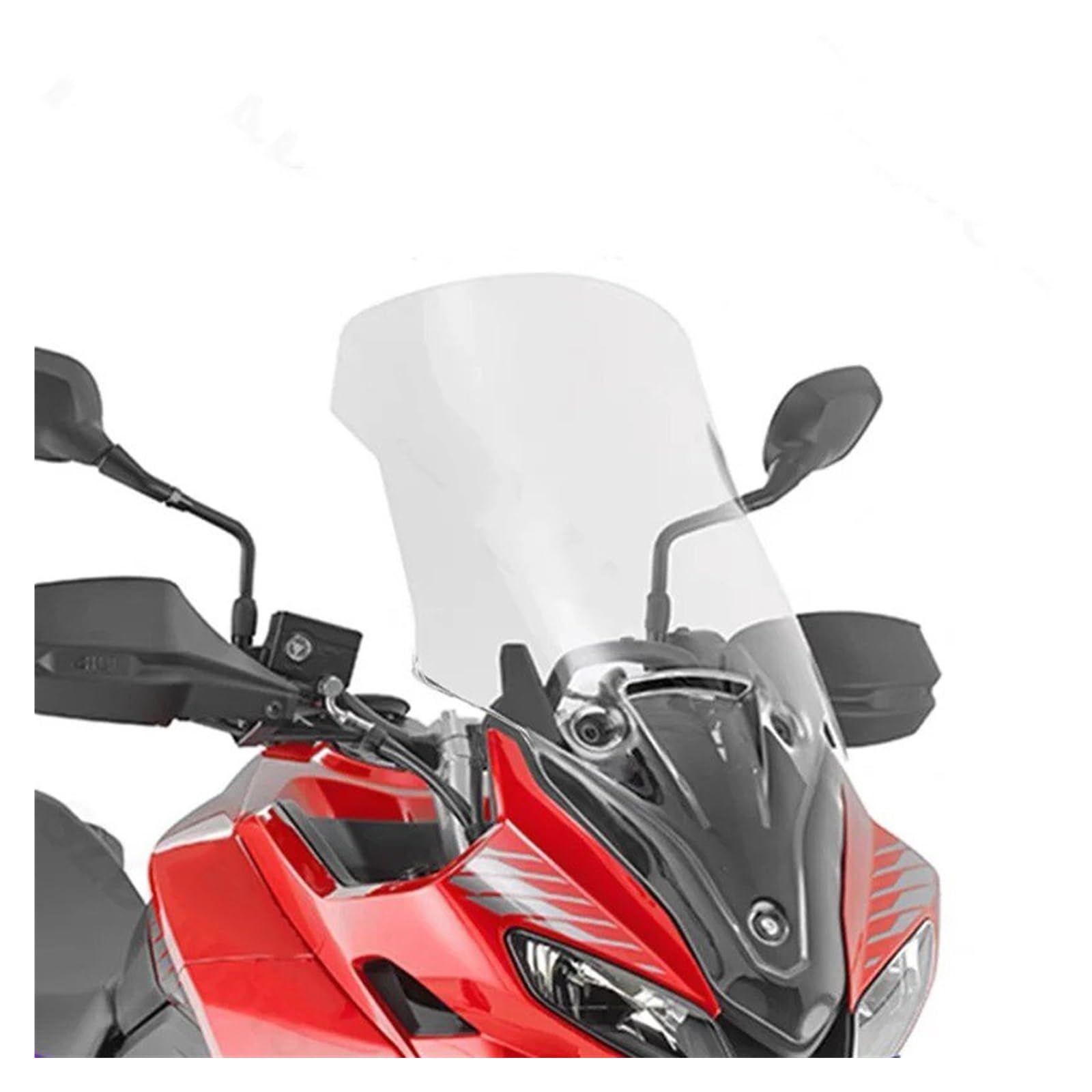 Für Triumph Für Tiger Für Sport 660 Für Tiger 660 Für Tiger660 Motorrad Touring Windschutzscheibe Windscreens Windabweiser Visier Viser Transparent Windschutz Windabweiser Motorrad(66CM Transparent) von CRUBVQQ