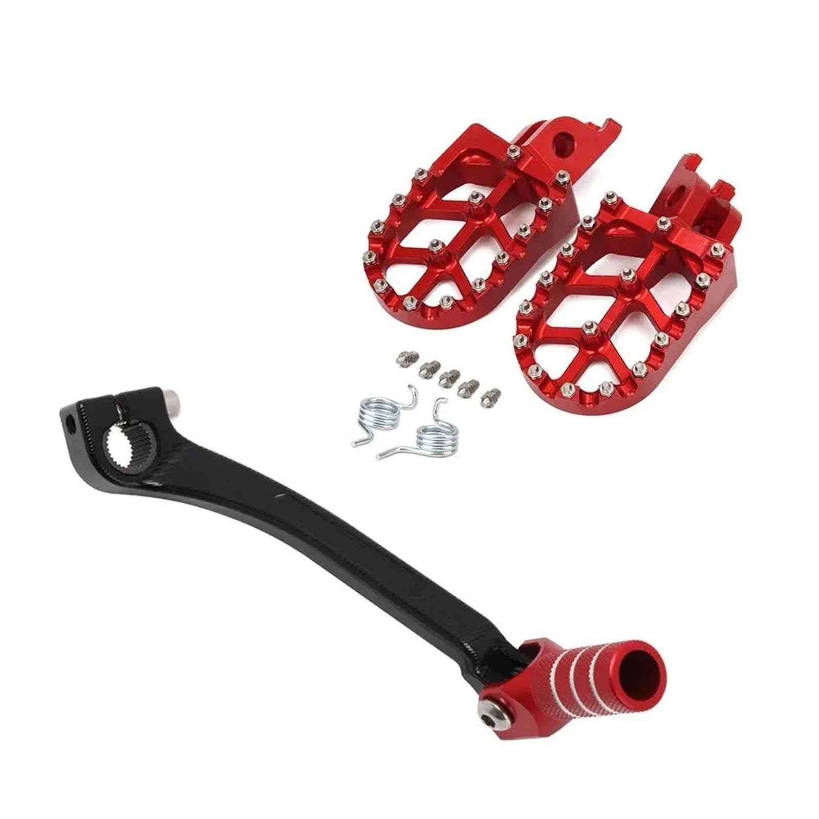 Fussrasten Motorrad Für CR125 Für CR250 2002-2011 Motorrad CNC Fußrasten Stützen Fußrasten Fußstützen Shifter Schalthebel Pedal Motorrad Pedal(Set B) von CRUBVQQ