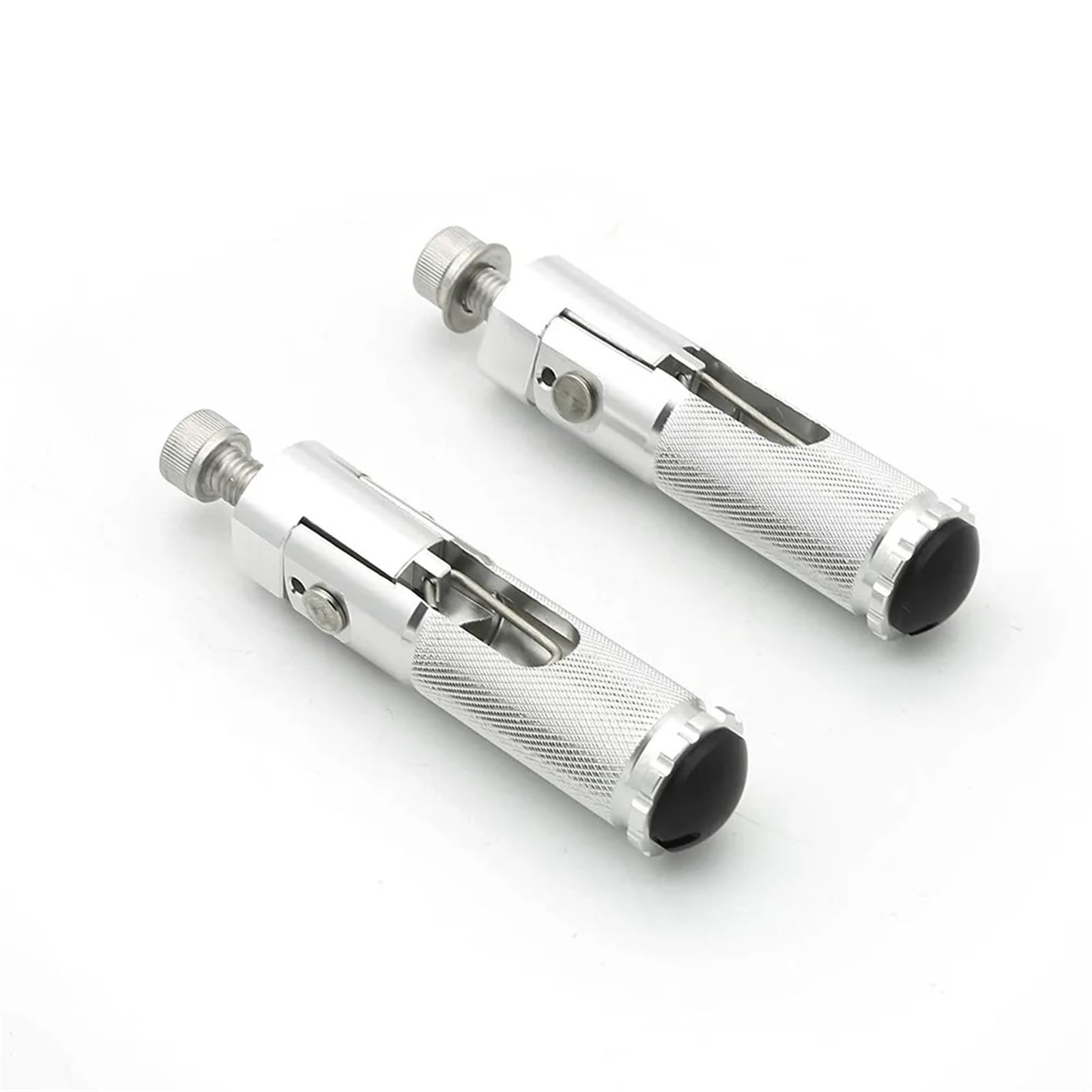 Fussrasten Motorrad Für Ducati Für Monster Für 696 2008-2014 Motorrad Fußrasten Pedal Fußrasten Fußrasten Universal 8mm Fußraste Hinten Set Fußrasten Motorrad Pedal(Folding B Silver) von CRUBVQQ