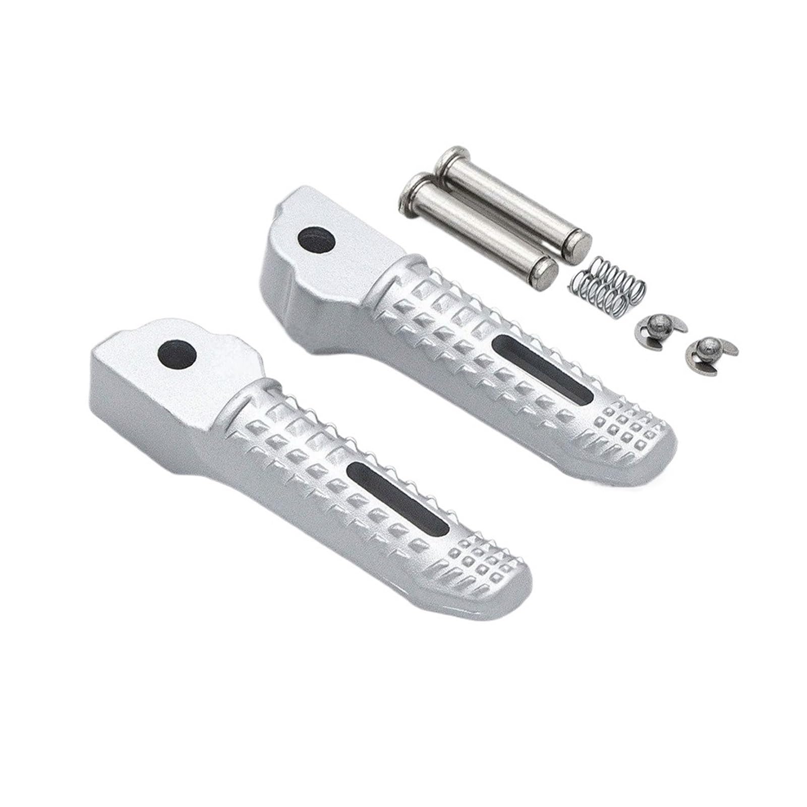 Fussrasten Motorrad Für S1000RR Für S1000R Für S1000RR 2009-2017 Hinten Passagier Fußrasten Fuß Peg Rest Pedal Halterung Kit Motorrad Pedal(Silver) von CRUBVQQ