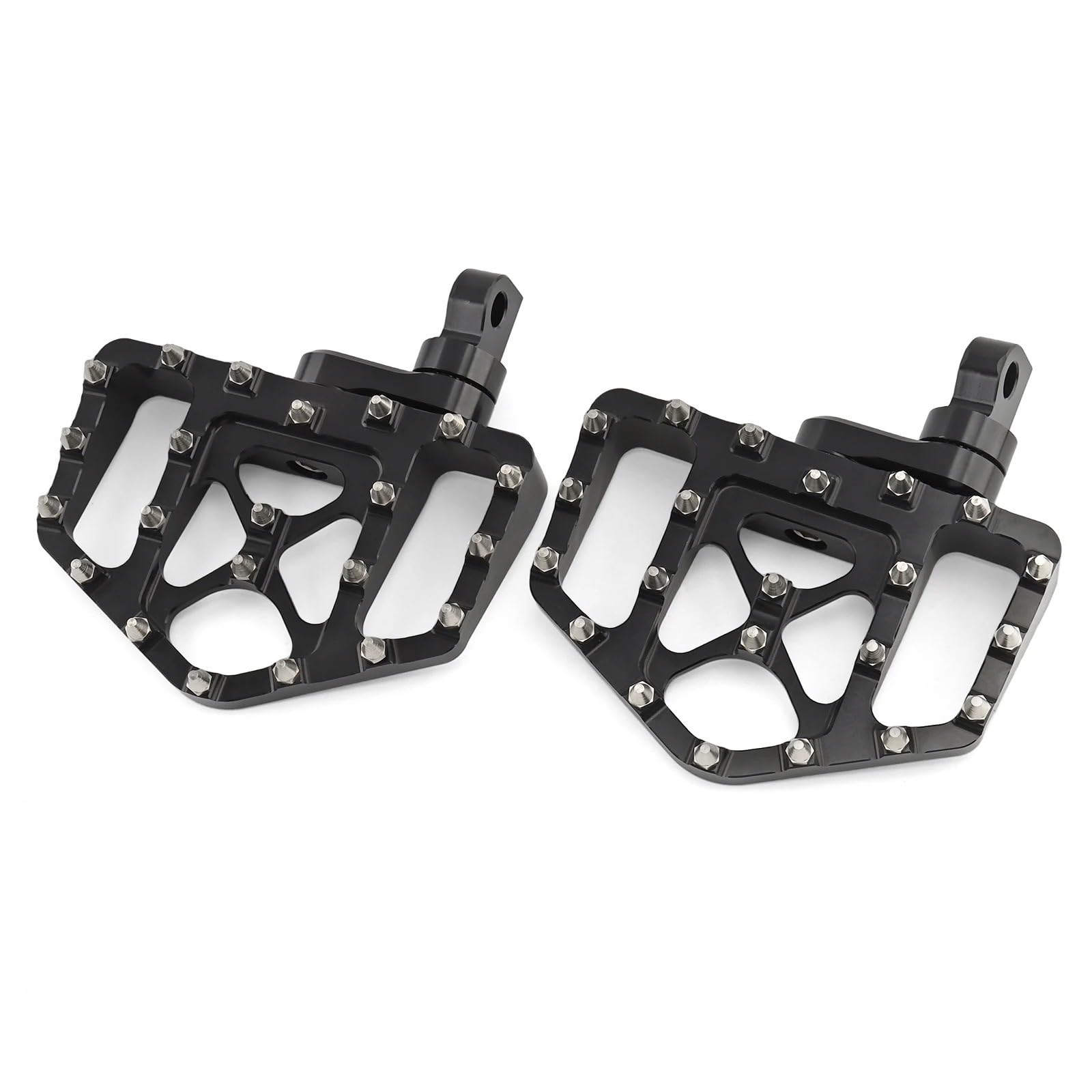 Fussrasten Motorrad Für Touring Für Straße Für Glide 1986-2022 Motorrad Diele Fußrasten Fußstütze Pedale Motorrad Pedal(Adjustable Black 1) von CRUBVQQ