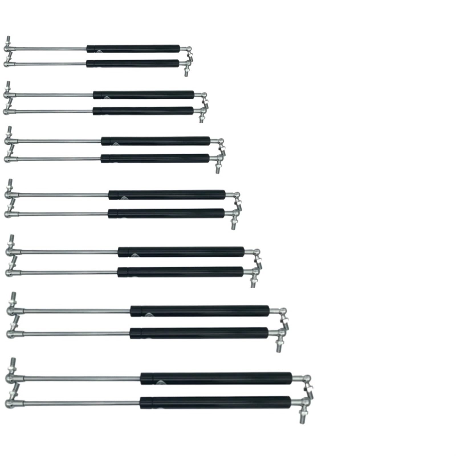 Heckklappe Gasdruckfeder 2X Universal 300-600mm 200N Auto Federbeine Vordere Motorhaube Heckklappe Heckklappe Boot Shock Hubstrebe Stützstange Gasfeder Hinten Stamm Hydraulische Stange(300mm) von CRUBVQQ