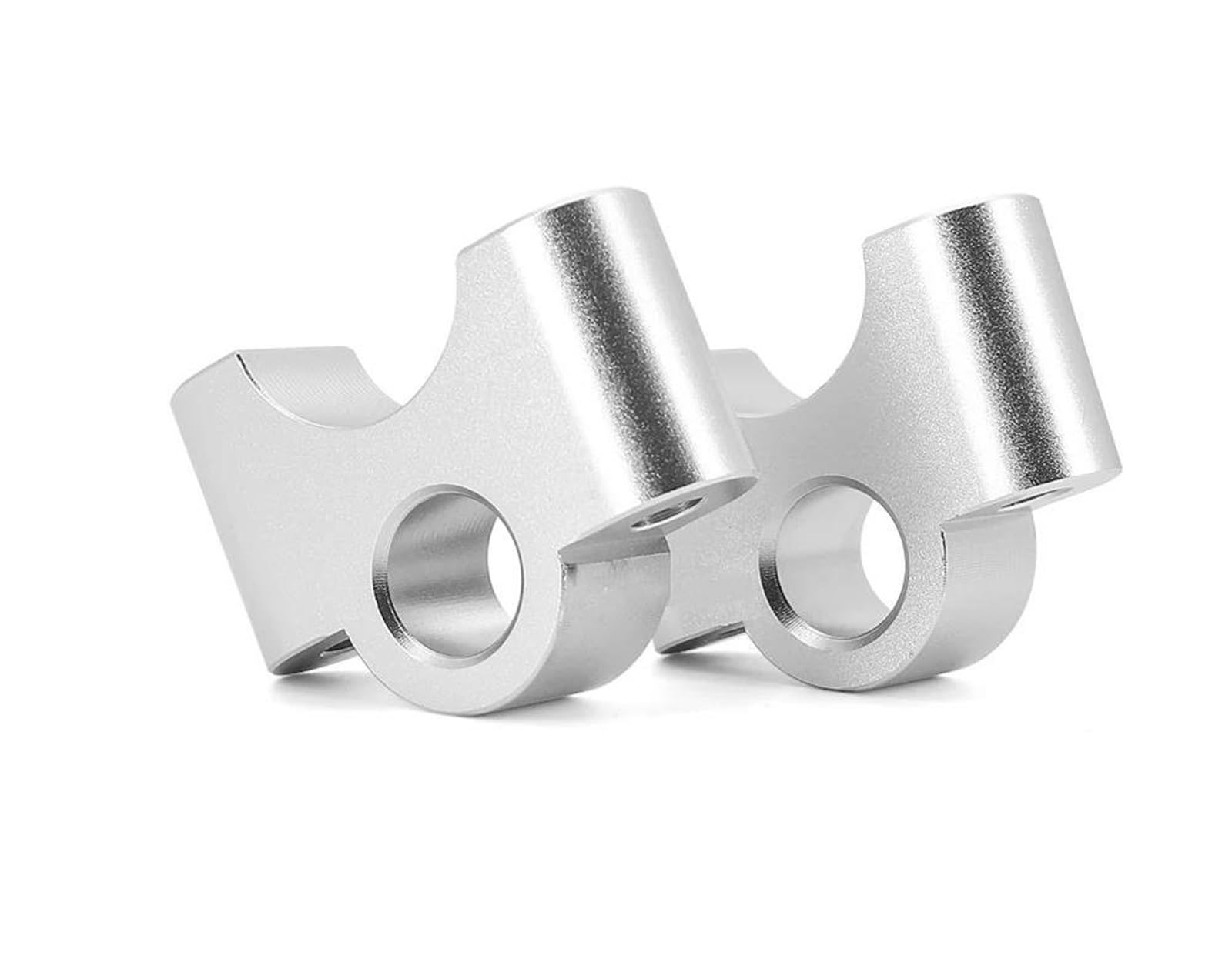 Moto Lenkerklemmen Riser Für R1250RT 2021-2023 32MM Lenker Riser Clamp Zurück Bewegen Montieren Lenkrad Erhöhen Motorrad Zubehör Lenker Riser(Silver) von CRUBVQQ